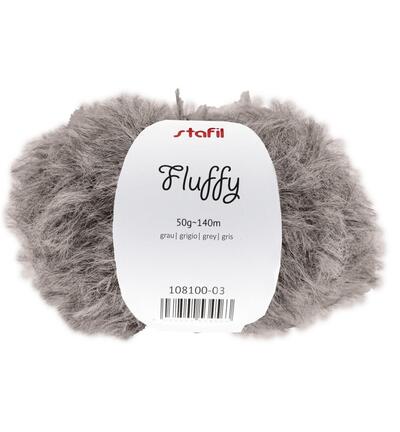 54789 - Fluffy yarn, Gray
