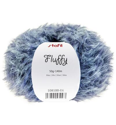 54998 - Fluffy yarn, Blue