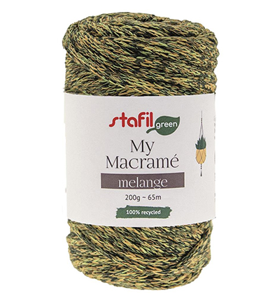 108200-05 - Stafil - Macrame Cordy Melange, Green