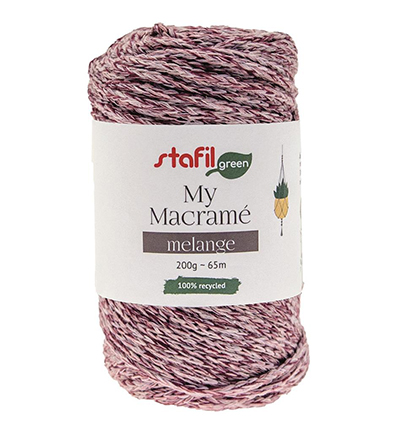 108200-06 - Stafil - Macrame Cordy Melange, Purple