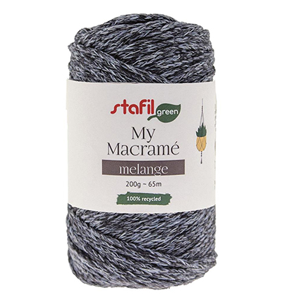 108200-07 - Stafil - Macrame Cordy Melange, Blue