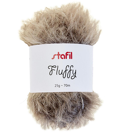 55538 - Fluffy yarn, Brown