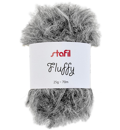 55539 - Fluffy yarn, Gray