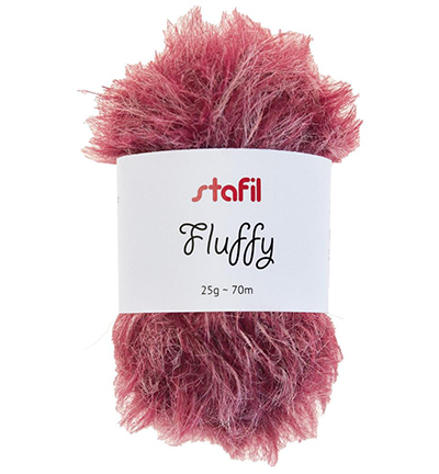55541 - Fluffy yarn, Red