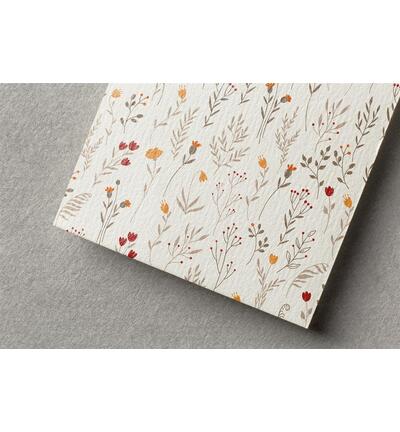250714-293 - Stafil - Felt Flowers, Cream/brown