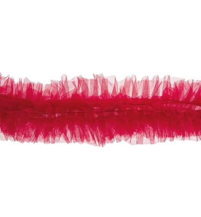 250089-05 - Stafil - Tulle trim, Burgundy