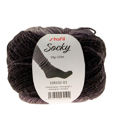 56423 - Socky, Black / gray