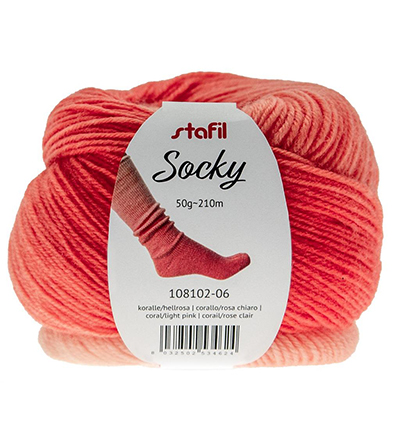 56426 - Socky, Coral / light pink