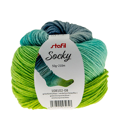 56428 - Socky, Green / turquoise / blue