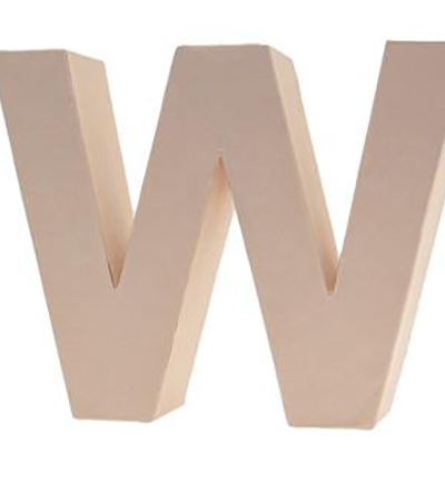 9694-W - Stafil - Cardboard Letter W
