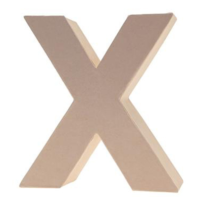 9694-X - Stafil - Cardboard Letter X