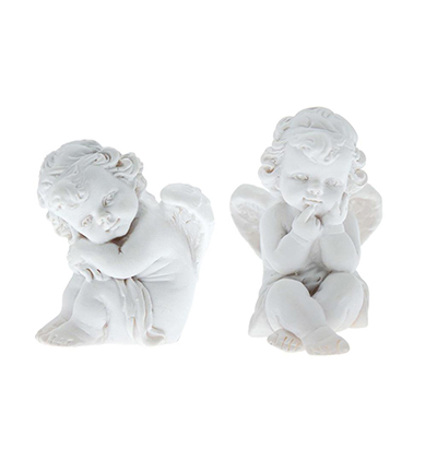 3998-01 - Stafil - 2 st. Seated Angels assorted