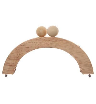 335797-01 - Stafil - Wooden Bag handles round, naturel
