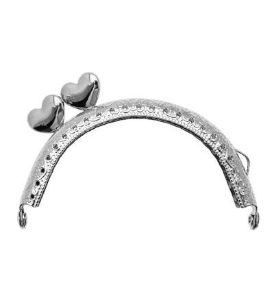 335772-01 - Stafil - Clutch closure for bags, Anna silver