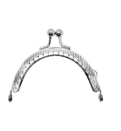 335776-01 - Stafil - Clutch closure for bags, Sandy silver