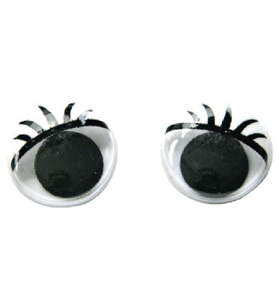 7430-351 - Stafil - Moving eyes with eyelashes, 15mm
