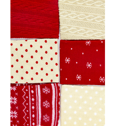 747057-12 - Stafil - Set manchons en coton, christmas red/beige
