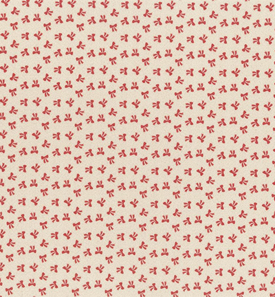 250713-255 - Stafil - Felt Bow, Offwhite/red