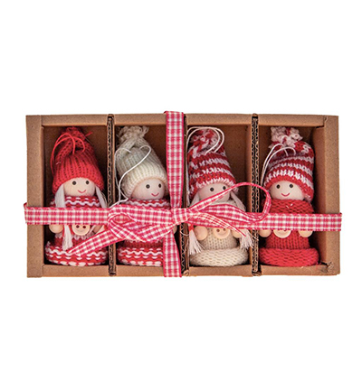 3957-01 - Stafil - X-mas figures red/white