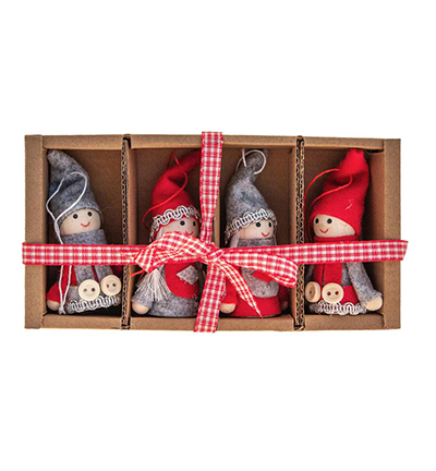 3957-06 - Stafil - X-mas figures red/white