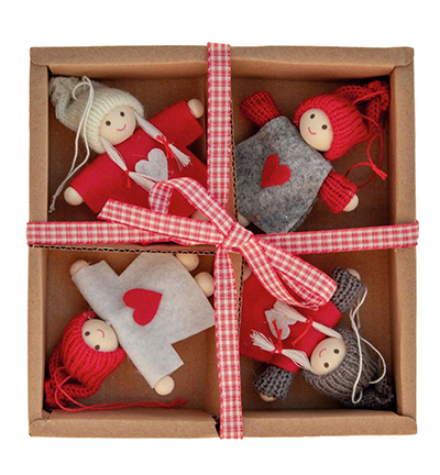 3957-05 - Stafil - X-mas figures red/white/grey