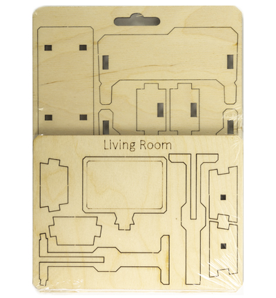 8603-12 - Stafil - 3D wooden puzzle living room