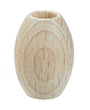 45935 - Wooden Balls oval for Macrame, Naturel
