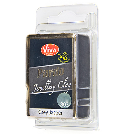 310080360 - ViVa Decor - Polymer Clay, Grauer Jaspis
