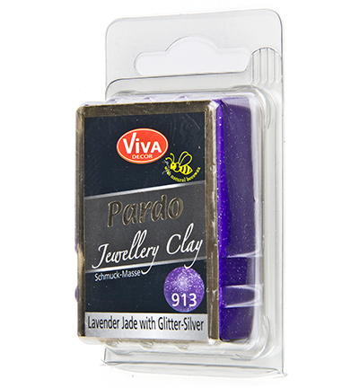 3100.913.60 - ViVa Decor - Lavendeljade mit Silber-Glitter