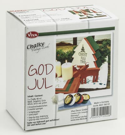 800156064 - ViVa Decor - Chalky God Jul Set  (Kerst)