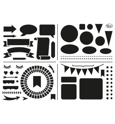 902201500 - ViVa Decor - Bujo / Kalender Formen & Motive / Labels & forms