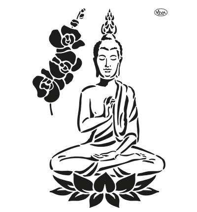 902202300 - ViVa Decor - Buddah & Orchidee / Buddha & Orchid