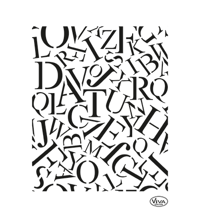 902203900 - ViVa Decor - Allover letters / Buchstaben Allover