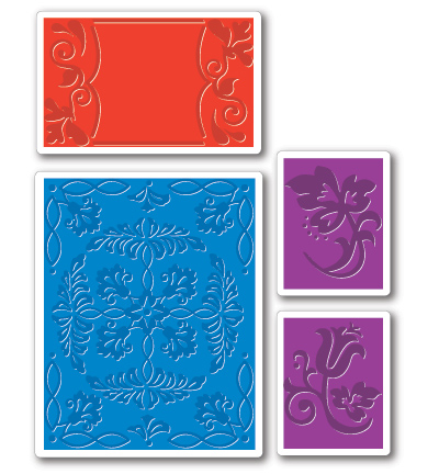 656152 - Sizzix - (4) Ornate Flowers & Frame Set