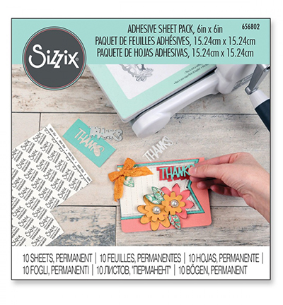 656802 - Sizzix - Adhesive Sheets , Permanent