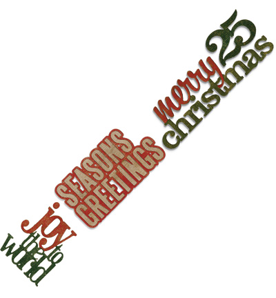 658257 - Sizzix - Stacked Christmas Words