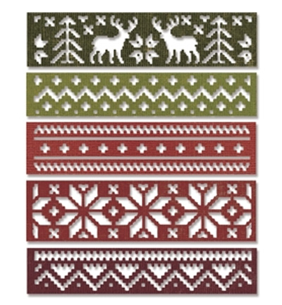 660981 - Sizzix - Snowfall & Holiday Knit (Holiday Cutouts)