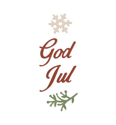 662158 - Sizzix - God Jul (Happy Christmas)