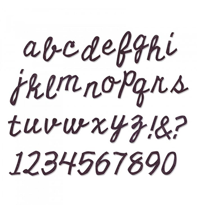 662709 - Sizzix - Alphabet Die - Cutout Script
