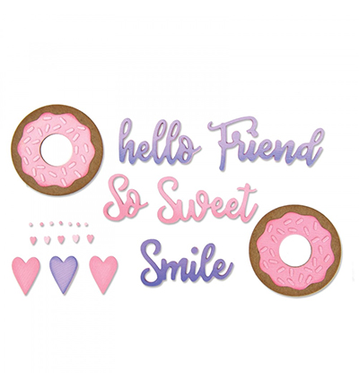 662723 - Sizzix - Phrases Sweet & Donut