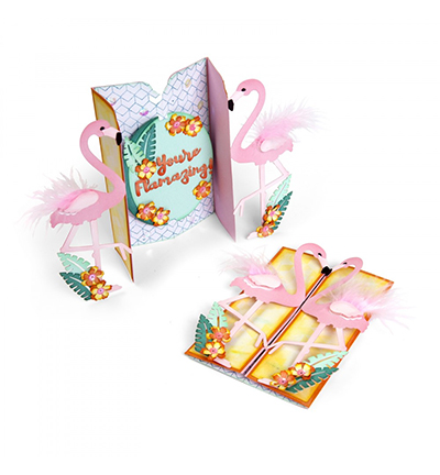 662726 - Sizzix - Card Flamingo Fold-a-Long