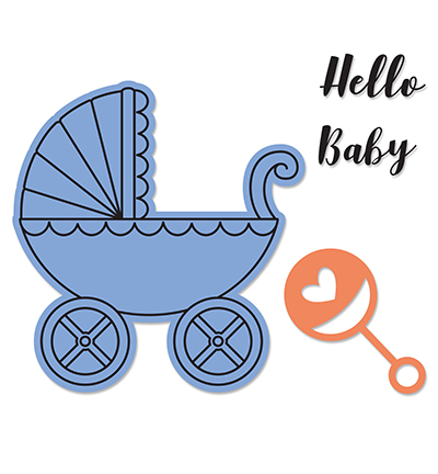 662906 - Sizzix - Baby Carriage