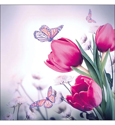 13309265 - Ambiente - Butterfly & tulips