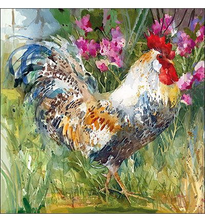 13314895 - Ambiente - Aquarell Rooster
