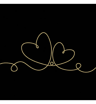13316212 - Ambiente - Line of love gold/black