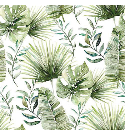 13318215 - Ambiente - Jungle leaves white