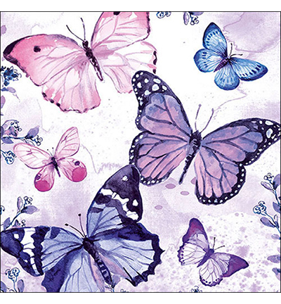 13319852 - Ambiente - Fluttering butterflies purple