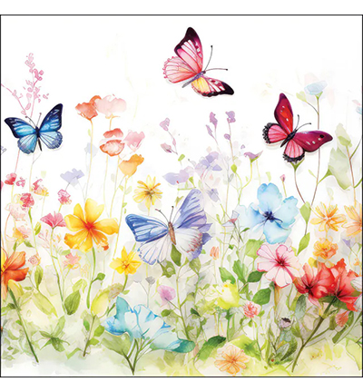 13320410 - Ambiente - Butterflies in field white