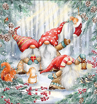 33317895 - Ambiente - Gnomes snowy forest