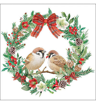 33318870 - Ambiente - Sparrows in wreath